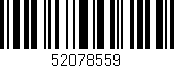 Código de barras (EAN, GTIN, SKU, ISBN): '52078559'