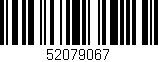 Código de barras (EAN, GTIN, SKU, ISBN): '52079067'