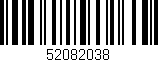 Código de barras (EAN, GTIN, SKU, ISBN): '52082038'