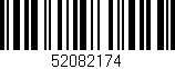 Código de barras (EAN, GTIN, SKU, ISBN): '52082174'