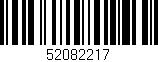 Código de barras (EAN, GTIN, SKU, ISBN): '52082217'