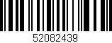 Código de barras (EAN, GTIN, SKU, ISBN): '52082439'