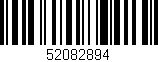Código de barras (EAN, GTIN, SKU, ISBN): '52082894'