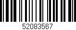 Código de barras (EAN, GTIN, SKU, ISBN): '52083567'