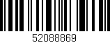 Código de barras (EAN, GTIN, SKU, ISBN): '52088869'