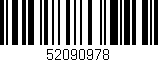 Código de barras (EAN, GTIN, SKU, ISBN): '52090978'