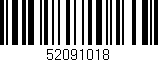 Código de barras (EAN, GTIN, SKU, ISBN): '52091018'
