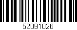 Código de barras (EAN, GTIN, SKU, ISBN): '52091026'