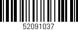 Código de barras (EAN, GTIN, SKU, ISBN): '52091037'