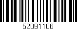Código de barras (EAN, GTIN, SKU, ISBN): '52091106'