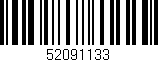 Código de barras (EAN, GTIN, SKU, ISBN): '52091133'