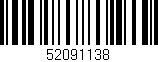 Código de barras (EAN, GTIN, SKU, ISBN): '52091138'
