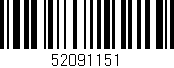 Código de barras (EAN, GTIN, SKU, ISBN): '52091151'