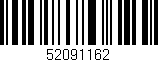 Código de barras (EAN, GTIN, SKU, ISBN): '52091162'