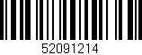 Código de barras (EAN, GTIN, SKU, ISBN): '52091214'