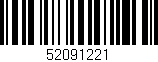 Código de barras (EAN, GTIN, SKU, ISBN): '52091221'