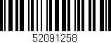 Código de barras (EAN, GTIN, SKU, ISBN): '52091258'