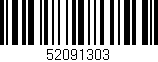 Código de barras (EAN, GTIN, SKU, ISBN): '52091303'
