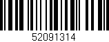 Código de barras (EAN, GTIN, SKU, ISBN): '52091314'
