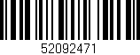 Código de barras (EAN, GTIN, SKU, ISBN): '52092471'