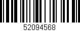 Código de barras (EAN, GTIN, SKU, ISBN): '52094568'