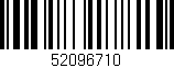 Código de barras (EAN, GTIN, SKU, ISBN): '52096710'