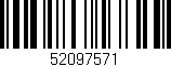 Código de barras (EAN, GTIN, SKU, ISBN): '52097571'