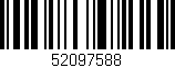 Código de barras (EAN, GTIN, SKU, ISBN): '52097588'
