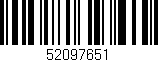 Código de barras (EAN, GTIN, SKU, ISBN): '52097651'