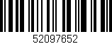 Código de barras (EAN, GTIN, SKU, ISBN): '52097652'
