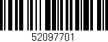 Código de barras (EAN, GTIN, SKU, ISBN): '52097701'