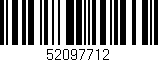 Código de barras (EAN, GTIN, SKU, ISBN): '52097712'