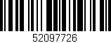 Código de barras (EAN, GTIN, SKU, ISBN): '52097726'