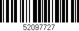 Código de barras (EAN, GTIN, SKU, ISBN): '52097727'