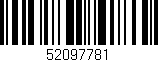 Código de barras (EAN, GTIN, SKU, ISBN): '52097781'