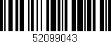 Código de barras (EAN, GTIN, SKU, ISBN): '52099043'