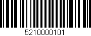 Código de barras (EAN, GTIN, SKU, ISBN): '5210000101'
