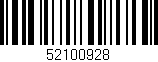 Código de barras (EAN, GTIN, SKU, ISBN): '52100928'