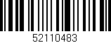 Código de barras (EAN, GTIN, SKU, ISBN): '52110483'