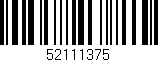 Código de barras (EAN, GTIN, SKU, ISBN): '52111375'