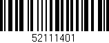 Código de barras (EAN, GTIN, SKU, ISBN): '52111401'