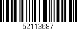 Código de barras (EAN, GTIN, SKU, ISBN): '52113687'