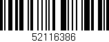 Código de barras (EAN, GTIN, SKU, ISBN): '52116386'