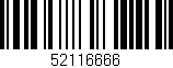 Código de barras (EAN, GTIN, SKU, ISBN): '52116666'