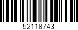 Código de barras (EAN, GTIN, SKU, ISBN): '52118743'
