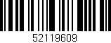 Código de barras (EAN, GTIN, SKU, ISBN): '52119609'