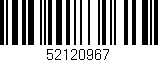 Código de barras (EAN, GTIN, SKU, ISBN): '52120967'