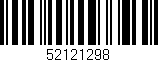 Código de barras (EAN, GTIN, SKU, ISBN): '52121298'