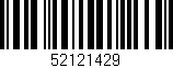 Código de barras (EAN, GTIN, SKU, ISBN): '52121429'
