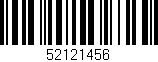 Código de barras (EAN, GTIN, SKU, ISBN): '52121456'